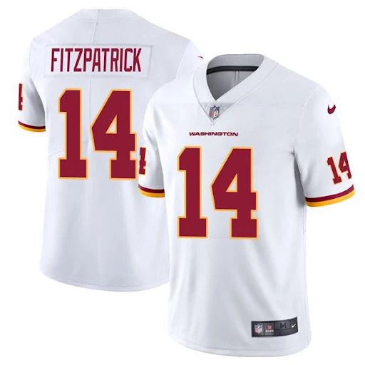 Men Washington Redskins #14 Ryan Fitzpatrick Nike White Vapor Limited NFL Jersey->customized nfl jersey->Custom Jersey